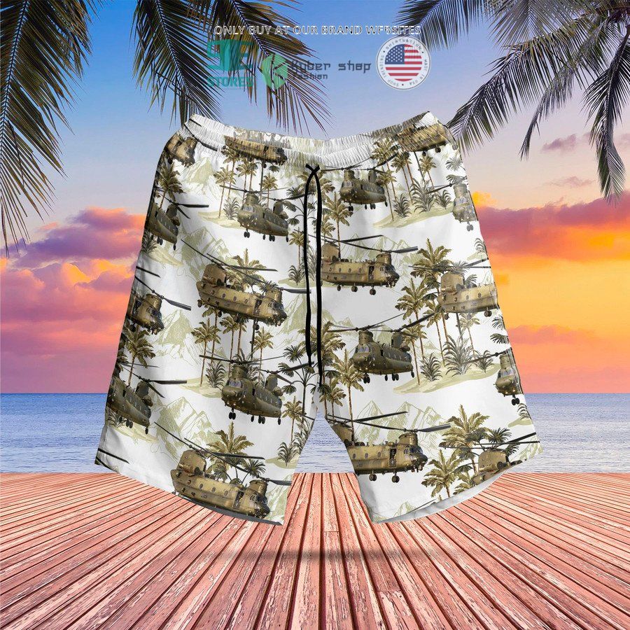 NEW Royal Air Force Boeing Chinook palm tree Hawaii Shirt, Shorts 6 royal air force boeing chinook palm tree hawaiian shirt shorts 6 91752