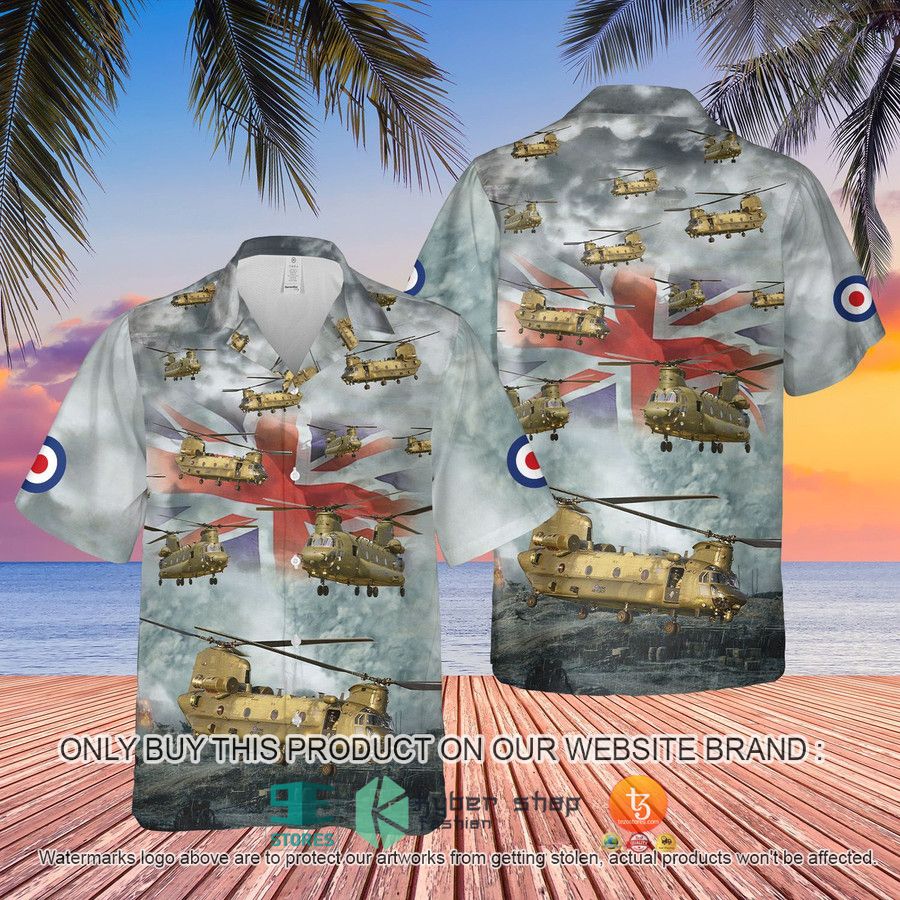 NEW Royal Air Force Boeing Chinook UK Flag Hawaii Shirt 3 royal air force boeing chinook uk flag hawaiian shirt shorts 3 74851