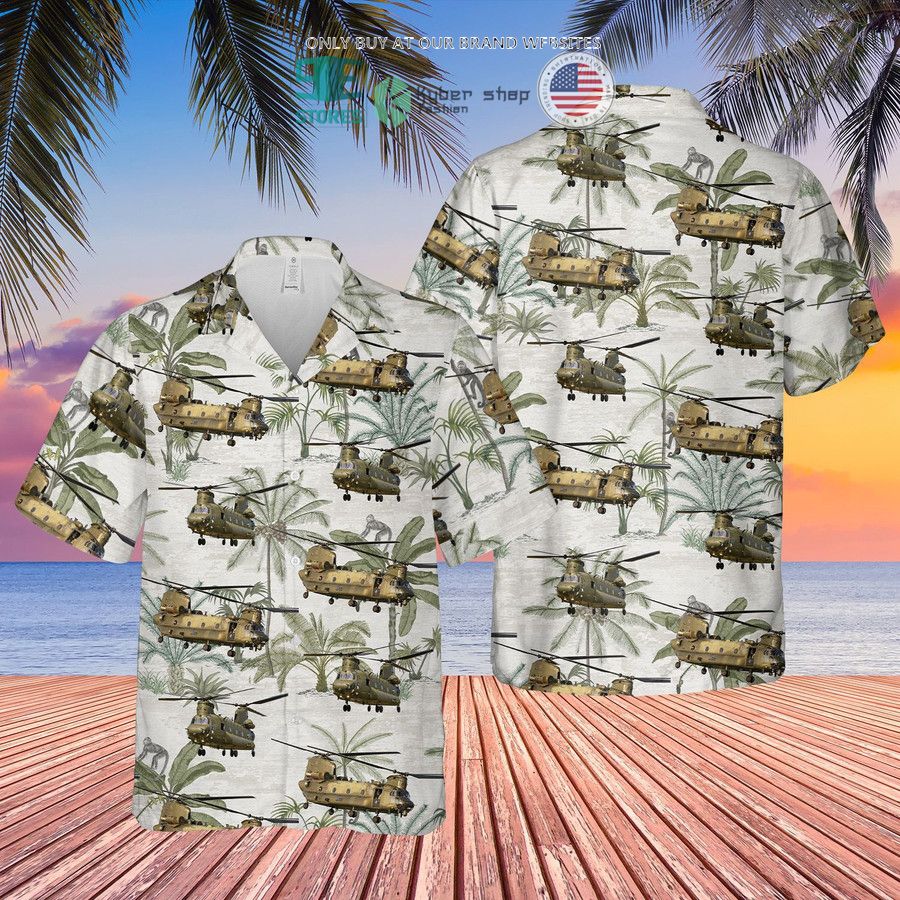 NEW Royal Air Force Boeing Chinook white Hawaii Shirt, Shorts 3 royal air force boeing chinook white hawaiian shirt shorts 3 73602