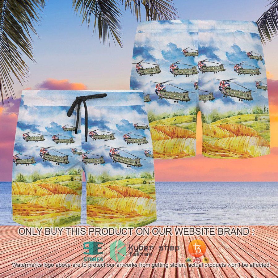 NEW Royal Air Force Union Jack Chinook 40th Anniversary field Hawaii Shirt 6 royal air force union jack chinook 40th anniversary field hawaiian shirt shorts 6 30094
