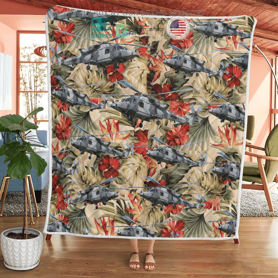 NEW Royal Navy AgustaWestland AW159 Wildcat HMA2 AH1 Rotary Wing Quilt 7 royal navy agustawestland aw159 wildcat hma2 ah1 rotary wing quilt blanket 7 19738