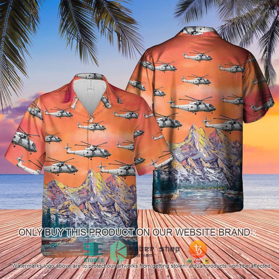 NEW Royal Navy AW101 Merlin HM2 Hawaii Shirt 2 royal navy aw101 merlin hm2 hawaiian shirt shorts 2 27530