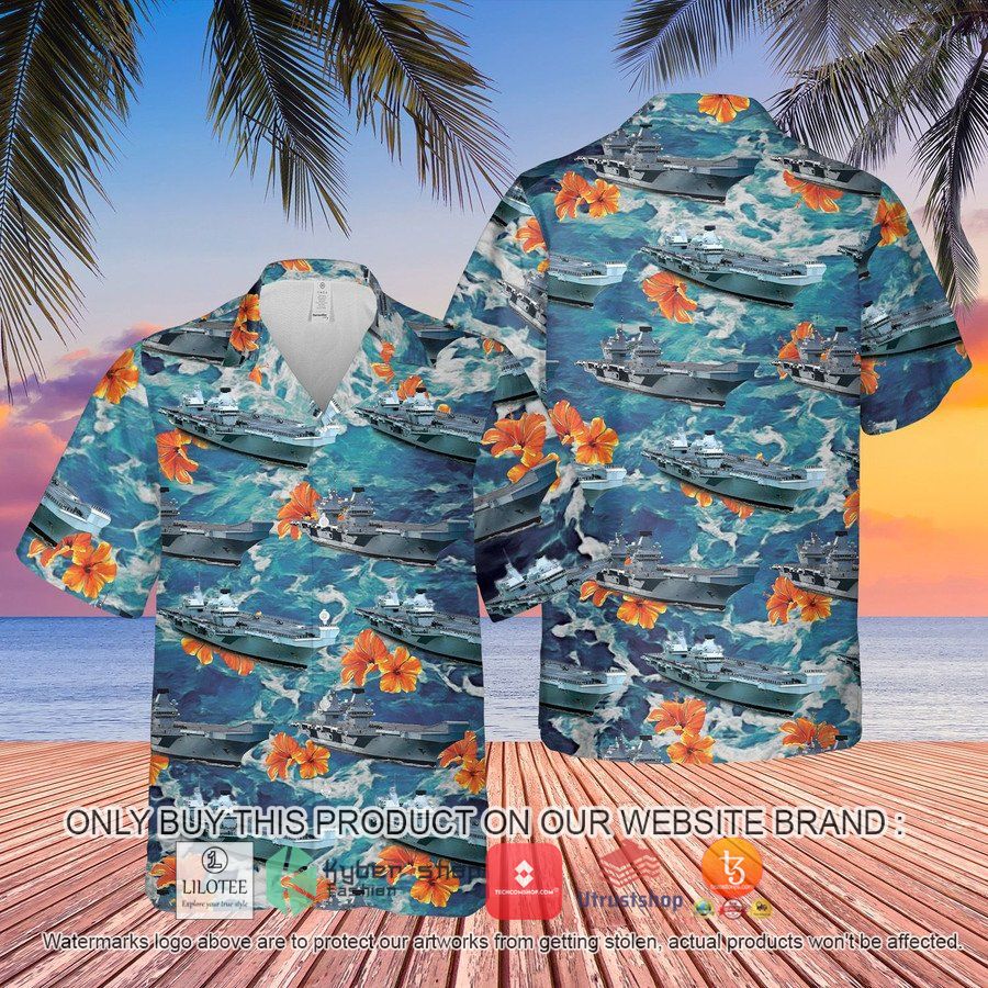 HOT Royal Navy HMS Prince of Wales R09 Hawaiian Shirt, Shorts 3 royal navy hms prince of wales r09 hawaiian shirt beach shorts 3 69084
