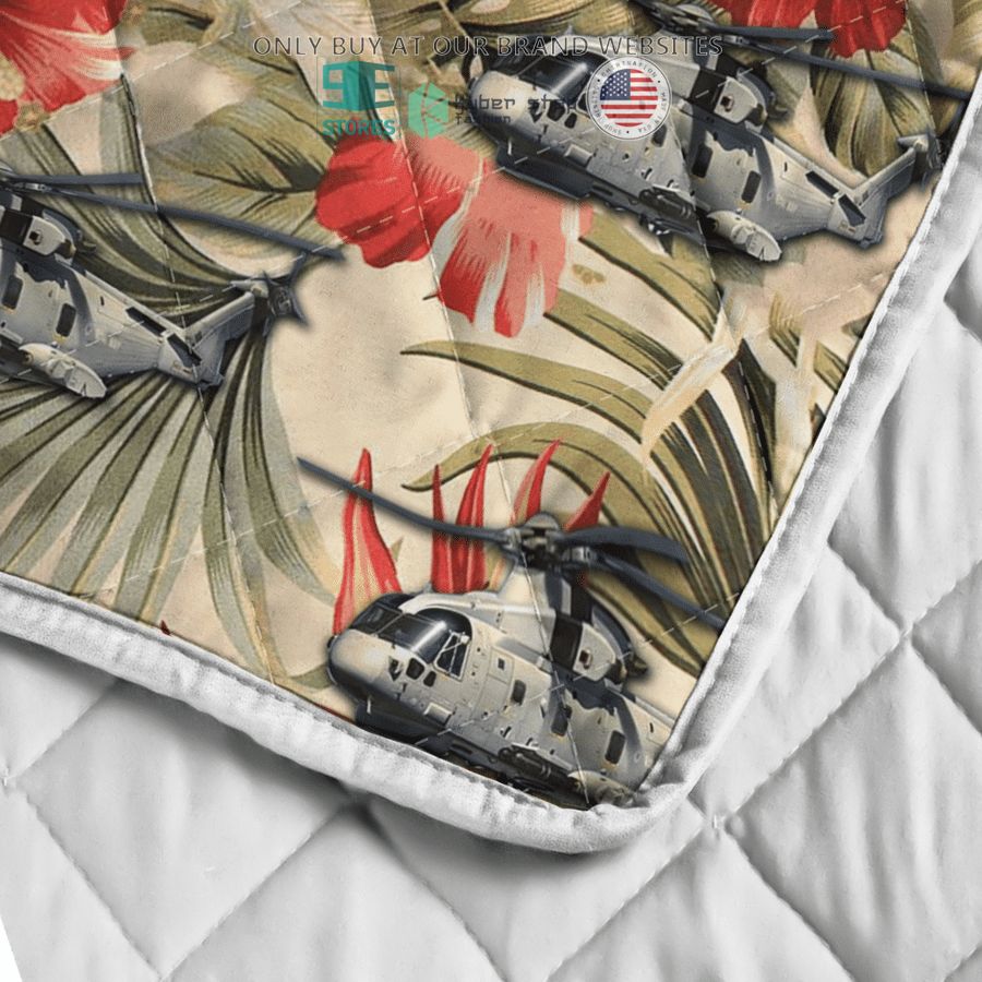 NEW Royal Navy MERLIN HM MK2 Hibiscus Quilt 12 royal navy merlin hm mk2 hibiscus quilt blanket 12 5540