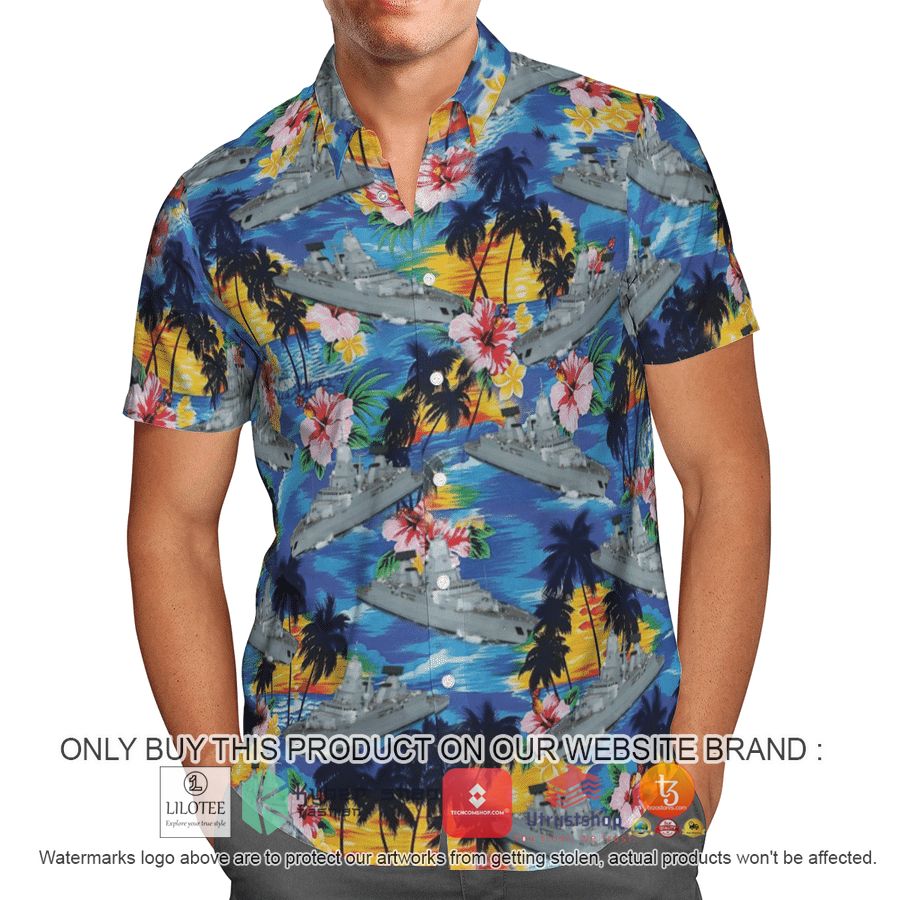 sachsen class frigate germany navy hawaiian shirt beach shorts 1 32017