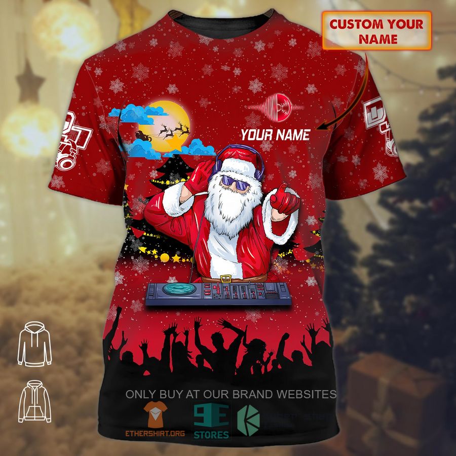 santa christmas dj custom name 3d shirt 1 20661