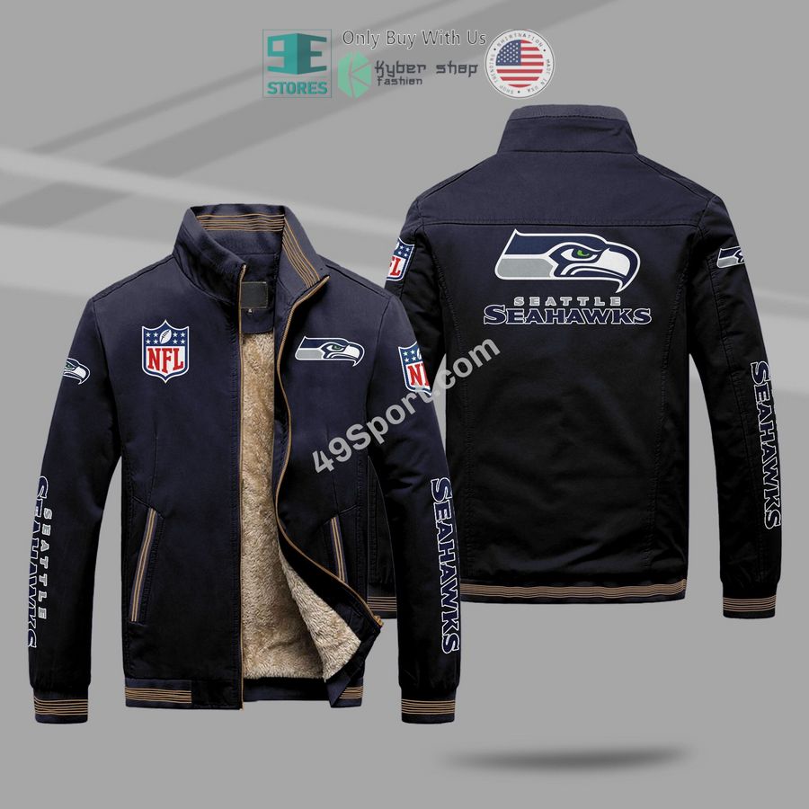 NEW Seattle Seahawks Winter Plush Mountainskin Jacket 3 seattle seahawks mountainskin jacket 3 95750