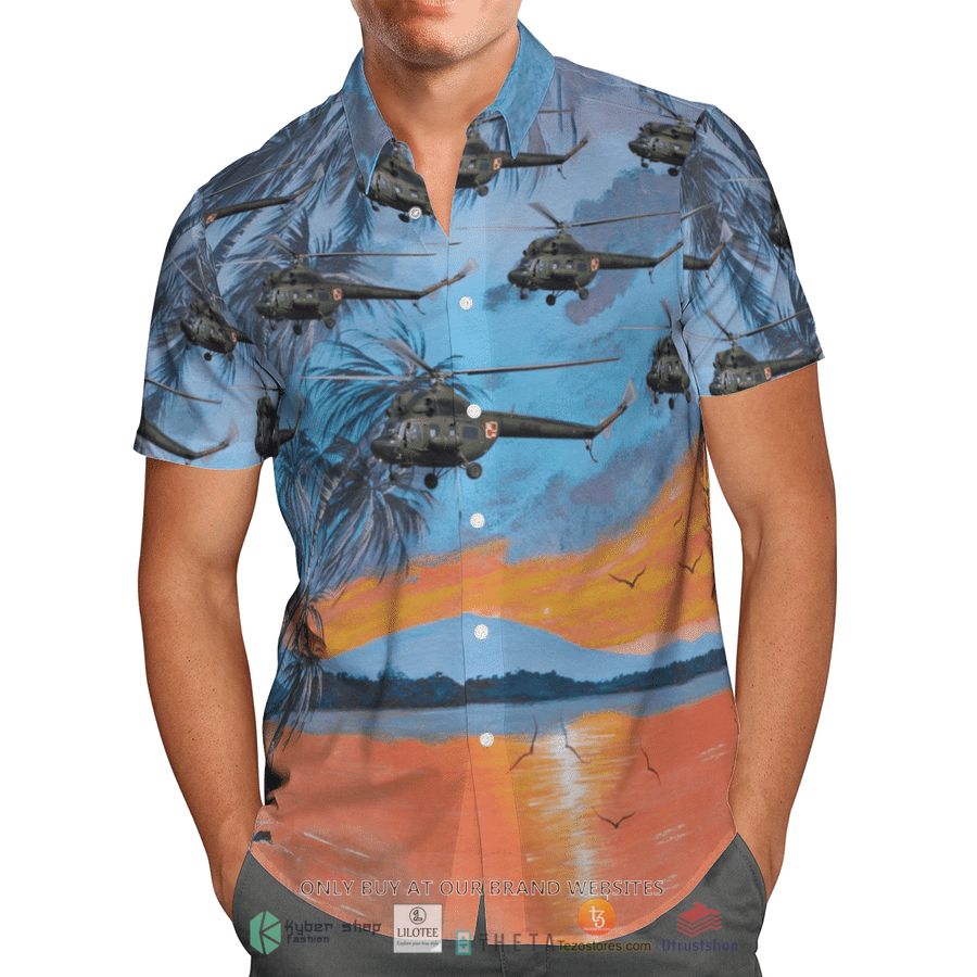 BEST Sily Powietrzne PZL Mi-2 Hawaiian Shirt 3 sily powietrzne pzl mi 2 short sleeve hawaiian shirt 3 66330