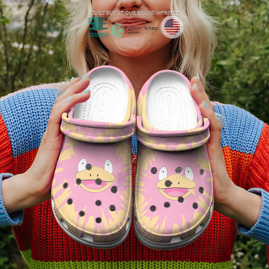NEW Slowpoke Tie Dye Face Crocband Clog 4 slowpoke tie dye face crocs crocband shoes 4 17067