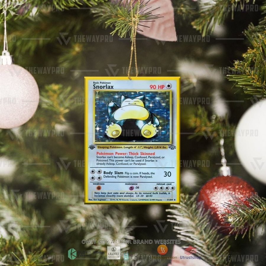 snorlax 90 hp christmas ornament 2 63413