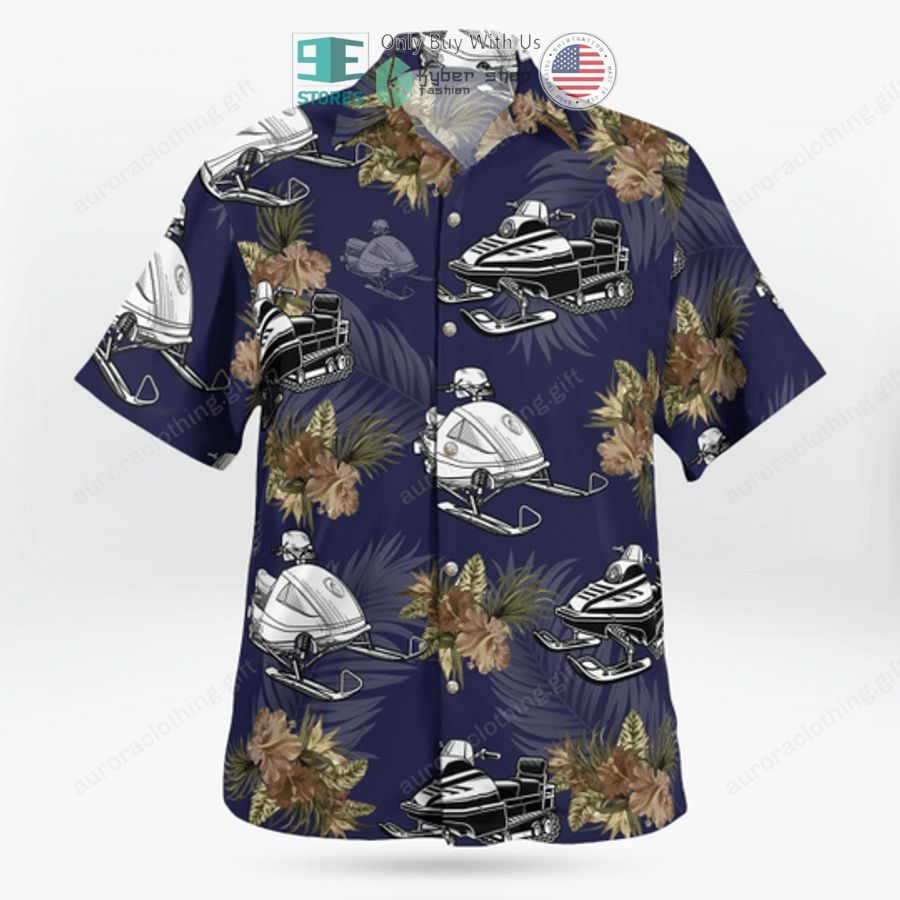 NEW Snowmobile Hibiscus blue Hawaii Shirt, Shorts 3 snowmobile hibiscus blue hawaiian shirt shorts 3 47543