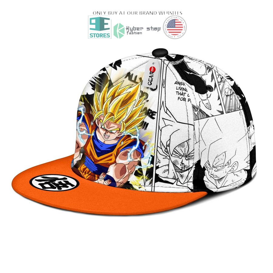 NEW Son Goku Super Saiyan manga Snapback cap 3 son goku super saiyan manga snapback cap 3 73565