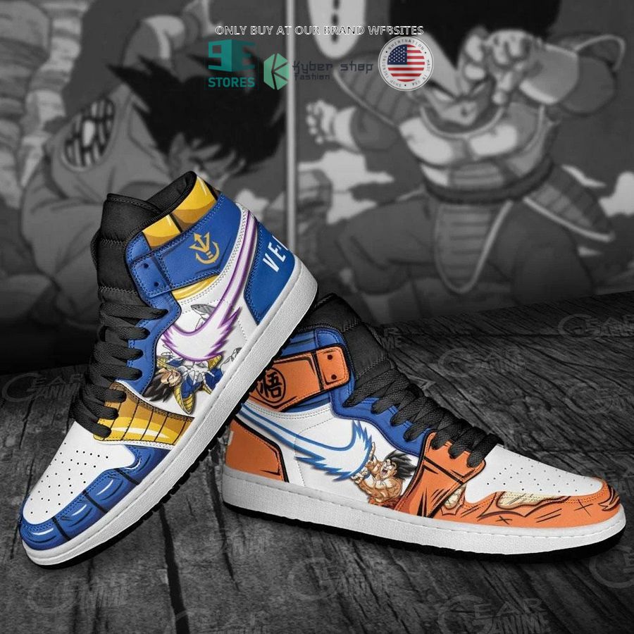 son goku vegeta dragon ball air jordan high top shoes 2 45111