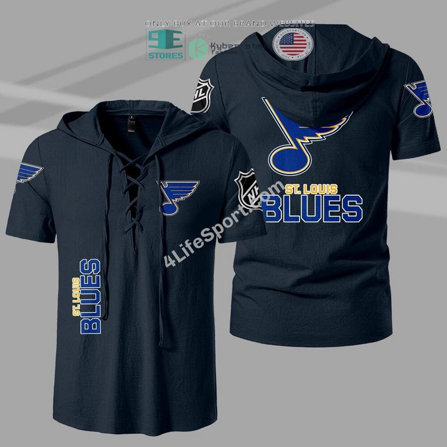 NEW St Louis Blues Men Drawstring Shirt 4 st louis blues drawstring shirt 4 20393