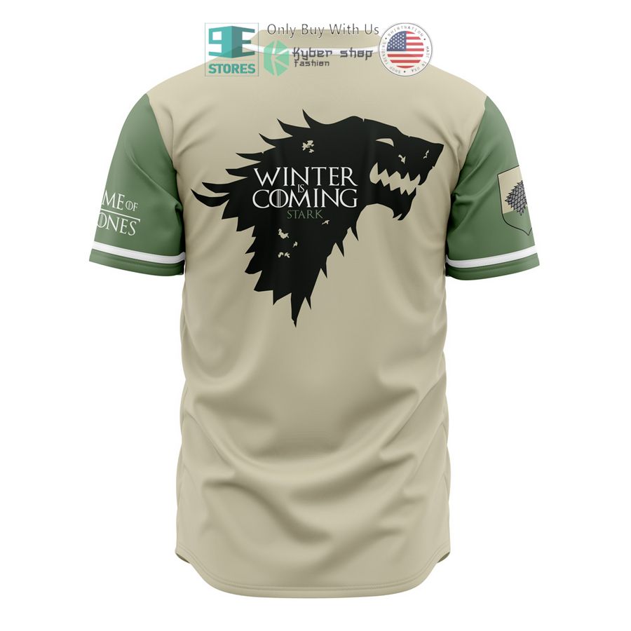 NEW Starks of Winterfell Game of Thrones Baseball Shirt 3 starks of winterfell game of thrones baseball jersey 3 83364