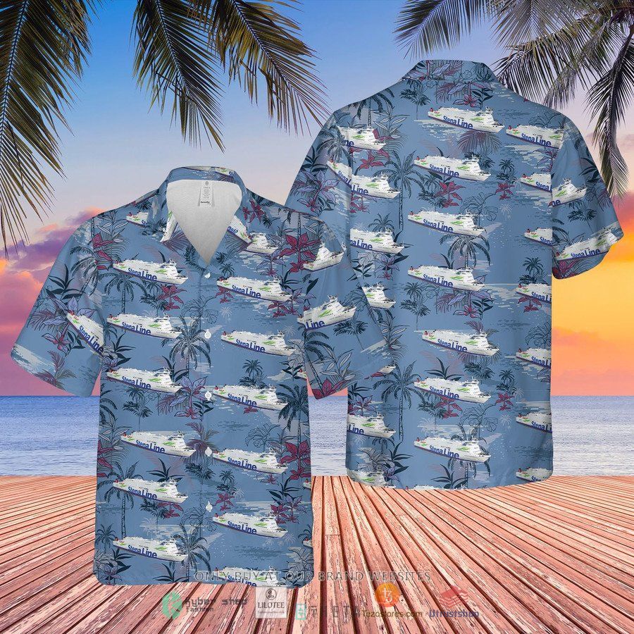 stena line ms stena germanica short sleeve hawaiian shirt 2 8946