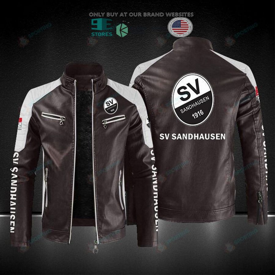 NEW SV Sandhausen 1916 Men Block Leather Jacket 4 sv sandhausen 1916 block leather jacket 4 39152