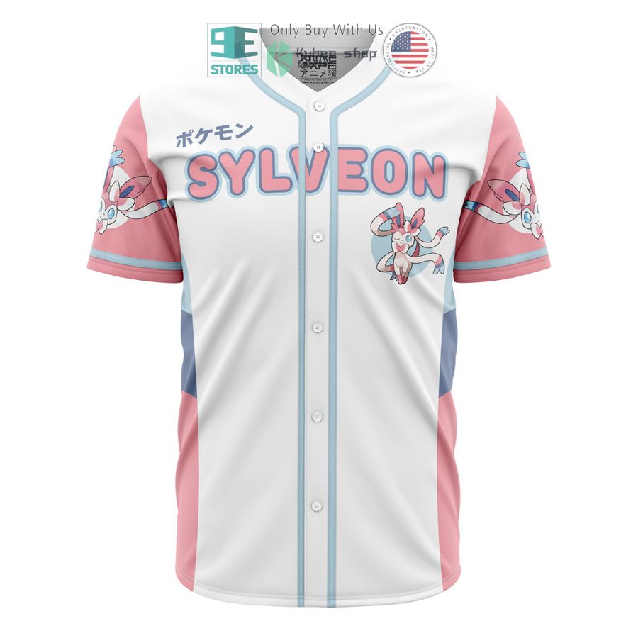 sylveon eeveelution pokemon baseball jersey 1 35852