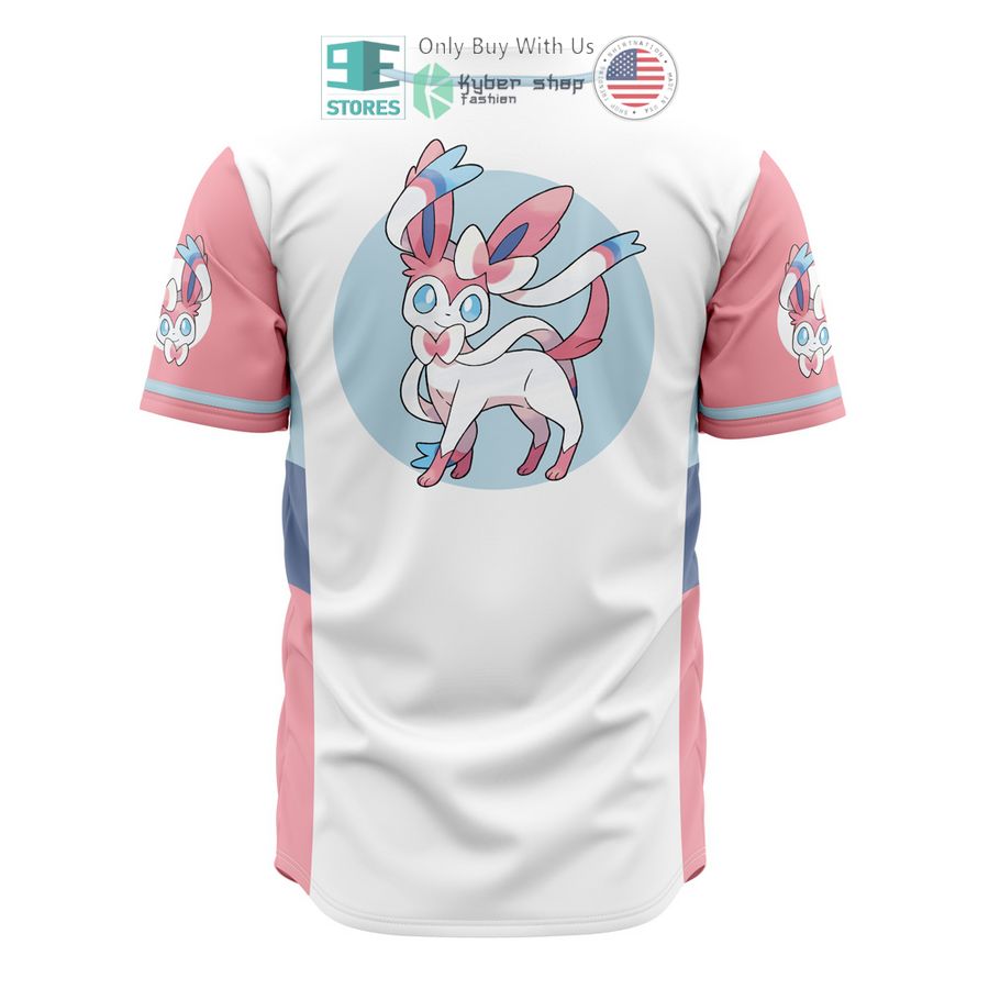 NEW Sylveon Eeveelution Pokemon Baseball Shirt 3 sylveon eeveelution pokemon baseball jersey 3 5927