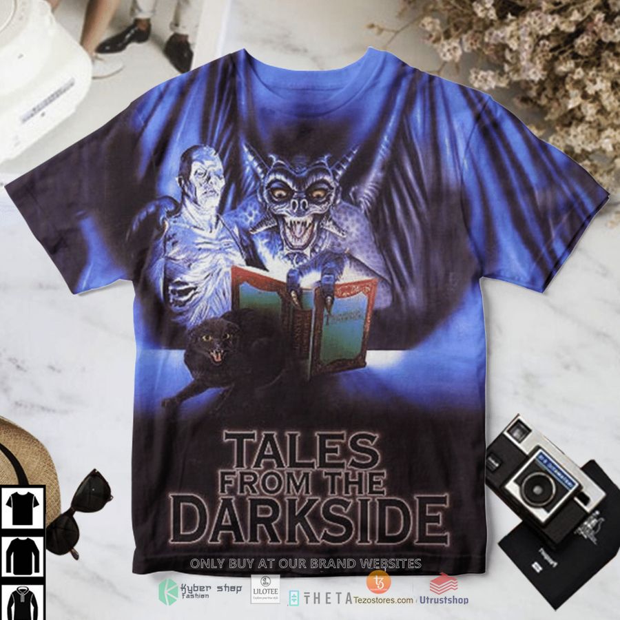 tales from the darkside reading book 3d all over t shirt 1 34837