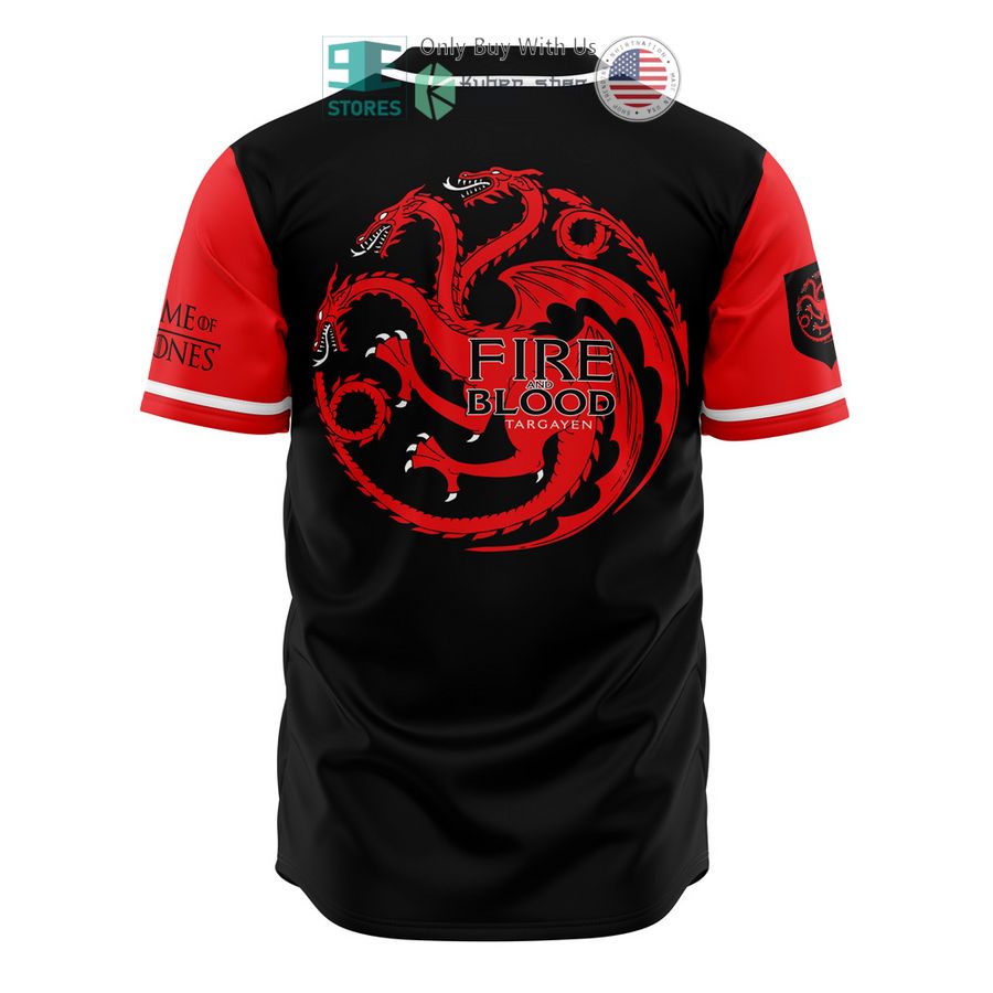 NEW Targaryens of Dragonstone Game of Thrones Baseball Shirt 3 targaryens of dragonstone game of thrones baseball jersey 3 85459