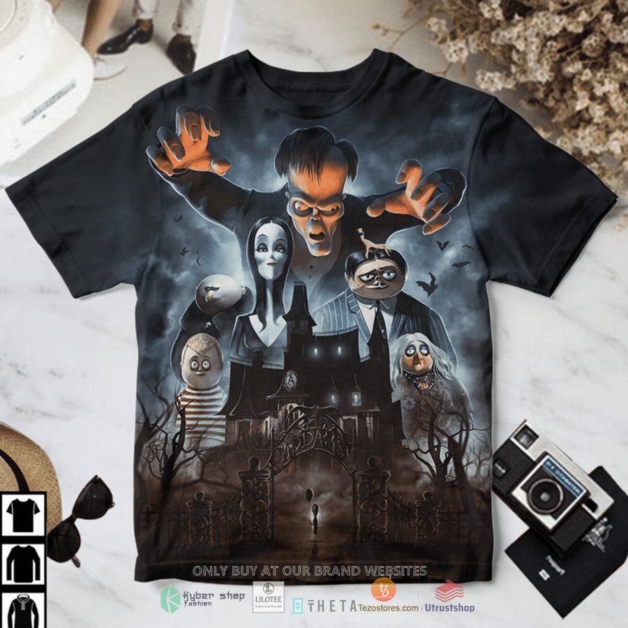 the addams family black t shirt 1 1806
