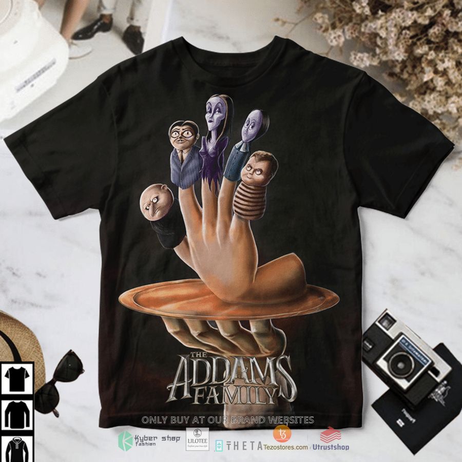 the addams family poster finger t shirt 1 41533