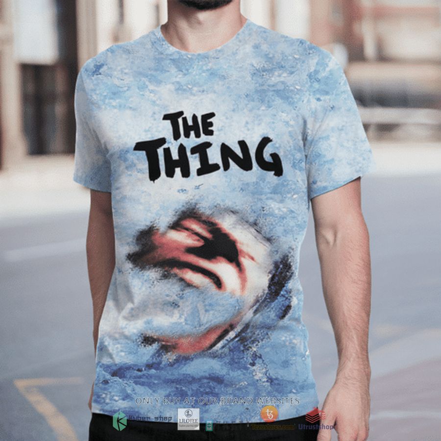 the thing poster blue t shirt 2 18529