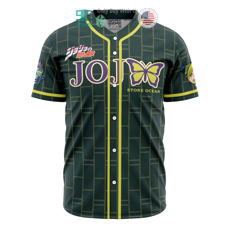 trippy jolyne cujoh stone ocean jojos bizarre adventure baseball jersey 2 35327