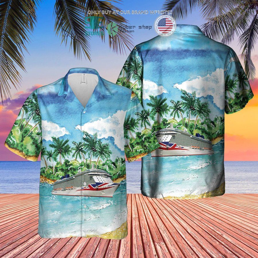 NEW UK P&O Cruises MV Britannia Island Hawaii Shirt, Shorts 3 uk po cruises mv britannia island hawaiian shirt shorts 3 95183