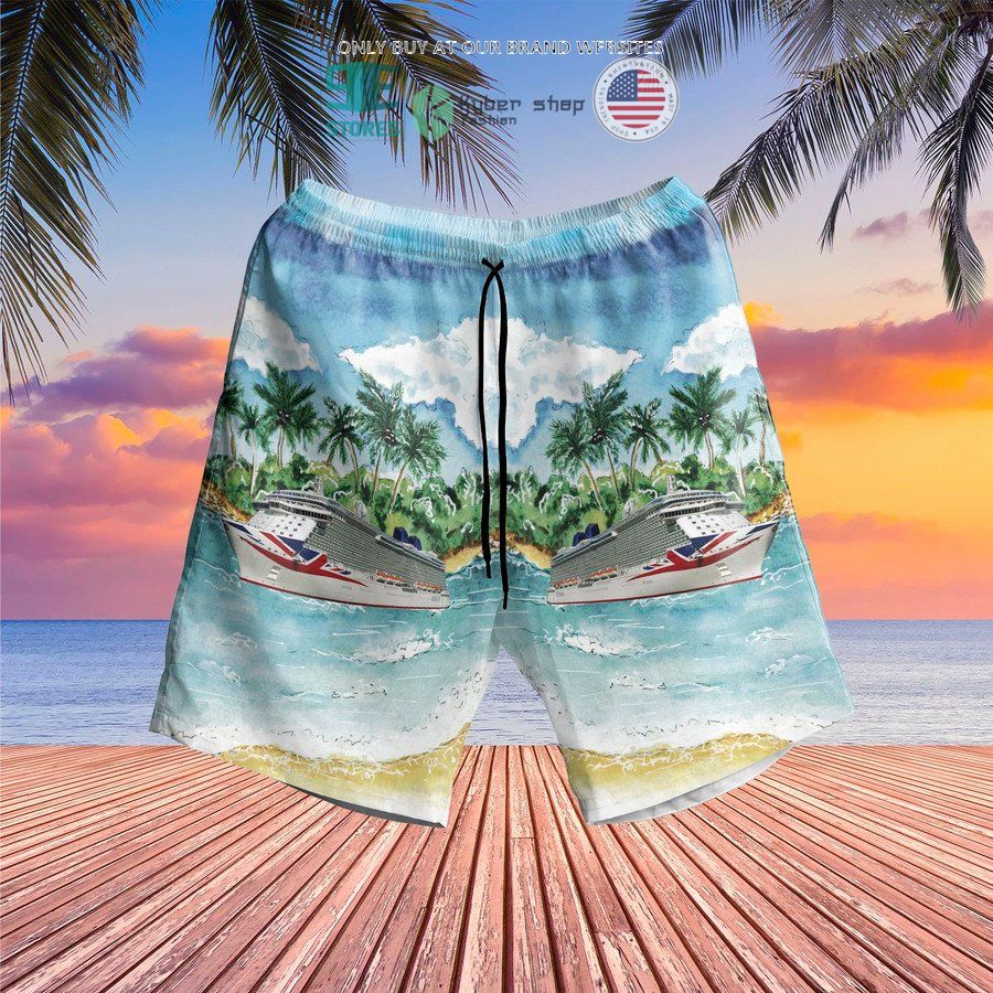 NEW UK P&O Cruises MV Britannia Island Hawaii Shirt, Shorts 5 uk po cruises mv britannia island hawaiian shirt shorts 5 65583