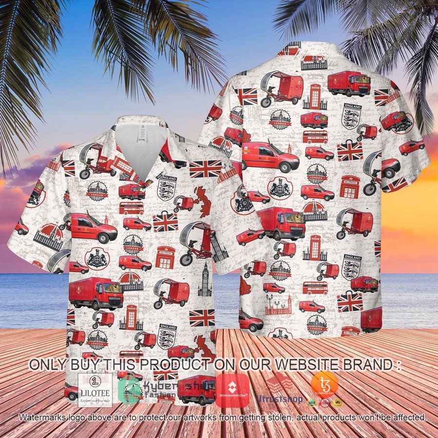 HOT UK Royal Mail Delivery Vehicles Light Hawaiian Shirt, Shorts 4 uk royal mail delivery vehicles light hawaiian shirt beach shorts 4 65351
