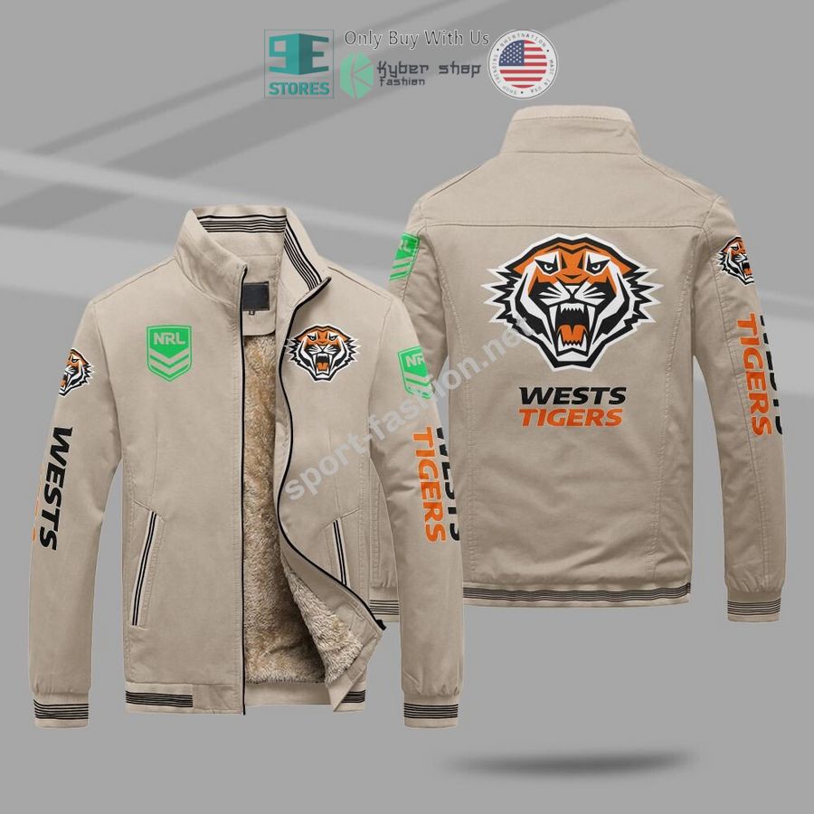 NEW Wests Tigers Winter Plush Mountainskin Jacket 5 wests tigers mountainskin jacket 5 59263