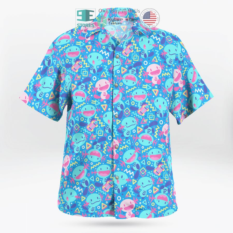 NEW Wooper blue pattern Hawaii Shirt 3 wooper blue pattern hawaiian shirt 3 33497