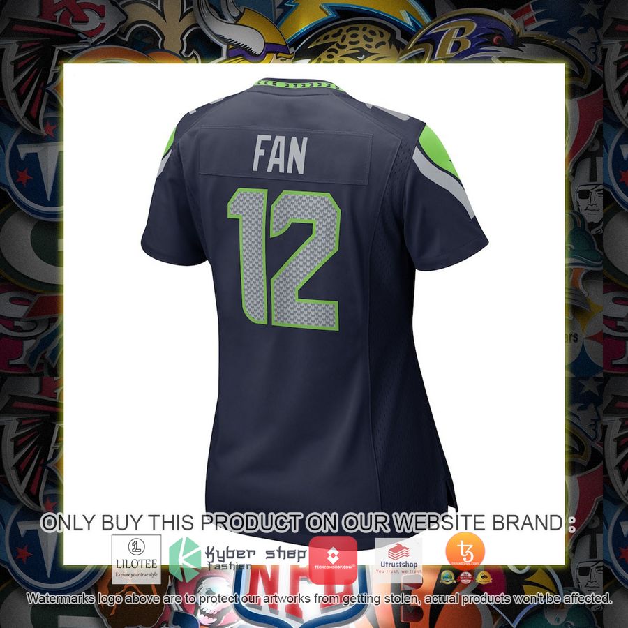 HOT 12th Fan Seattle Seahawks Nike Women's College Navy Football Jersey Shirt 3 12th fan seattle seahawks nike womens college navy football jersey 3 12563