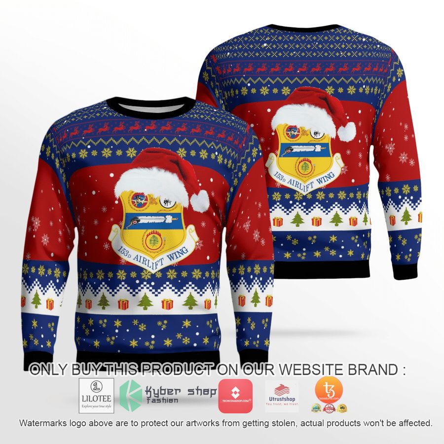 15 airlift wing wyoming air national guard christmas 3d sweater 2 63127