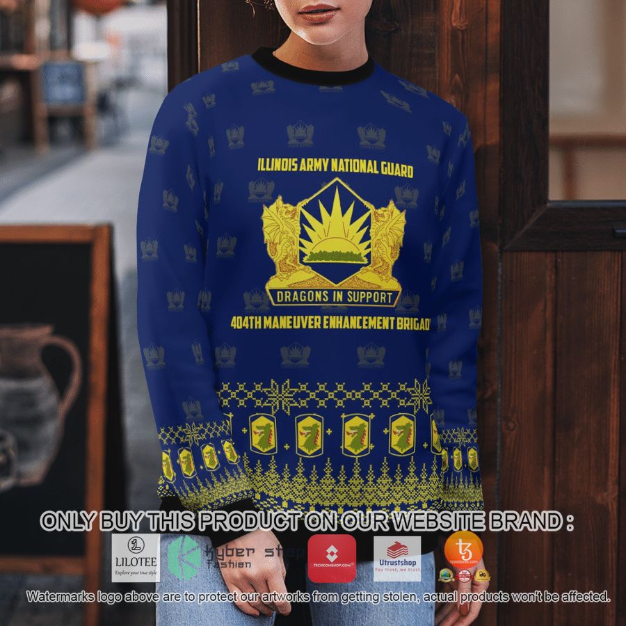 HOT 404th Maneuver Enhancement Brigade Of Illinois Army National Guard Christmas Sweater 9 404th maneuver enhancement brigade of illinois army national guard christmas 3d sweater 9 36976