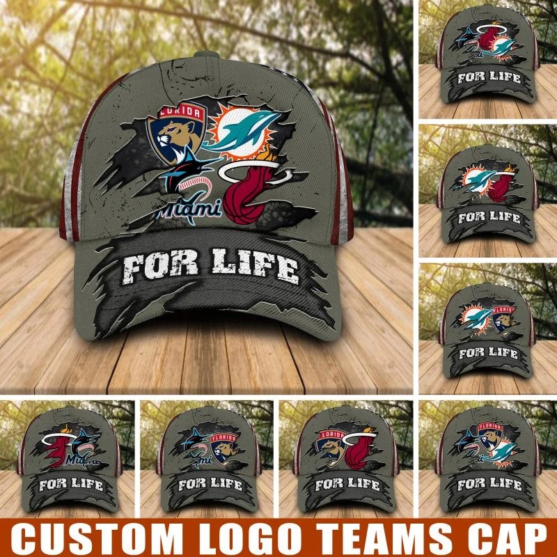 HOT Personalized NFL NCAA MLB NHL NBA Team Cap 4 Personalized NFL NCAA MLB NHL NBA Team Cap 3