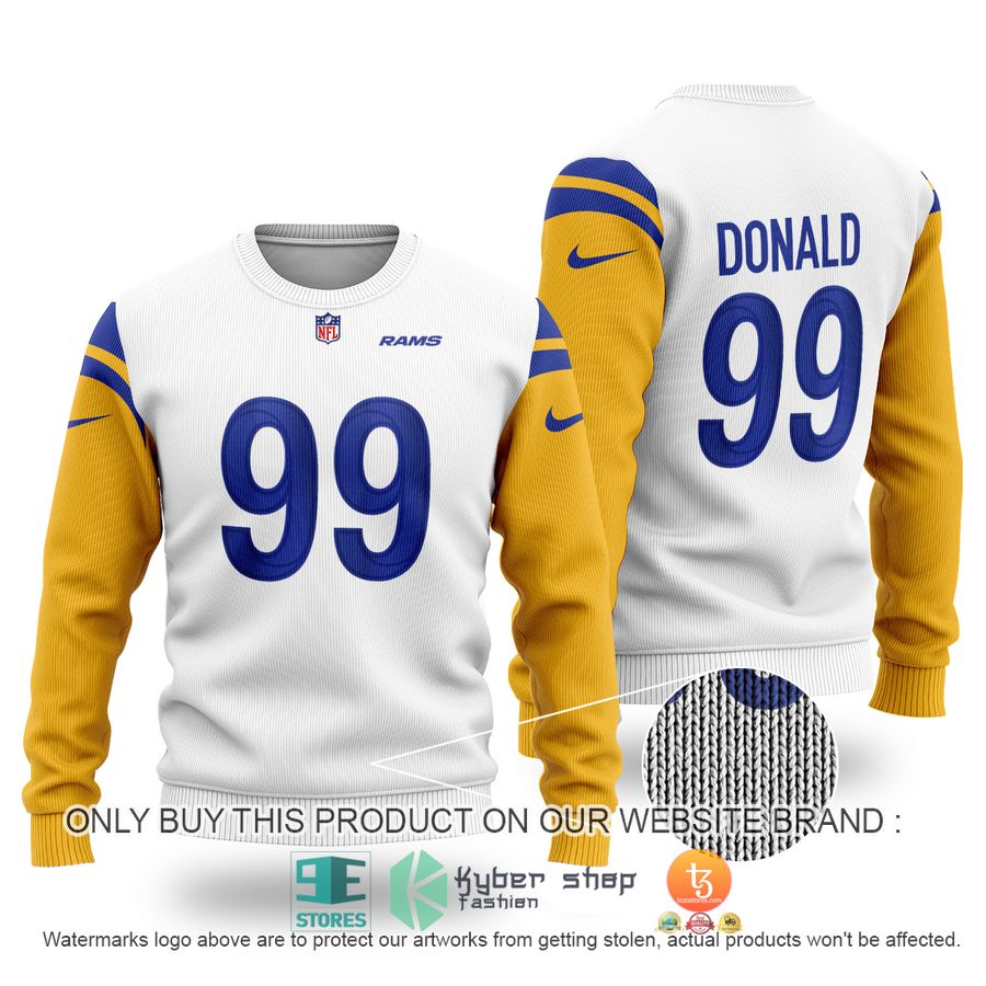 aaron donald 99 los angeles rams sweater 1 3608