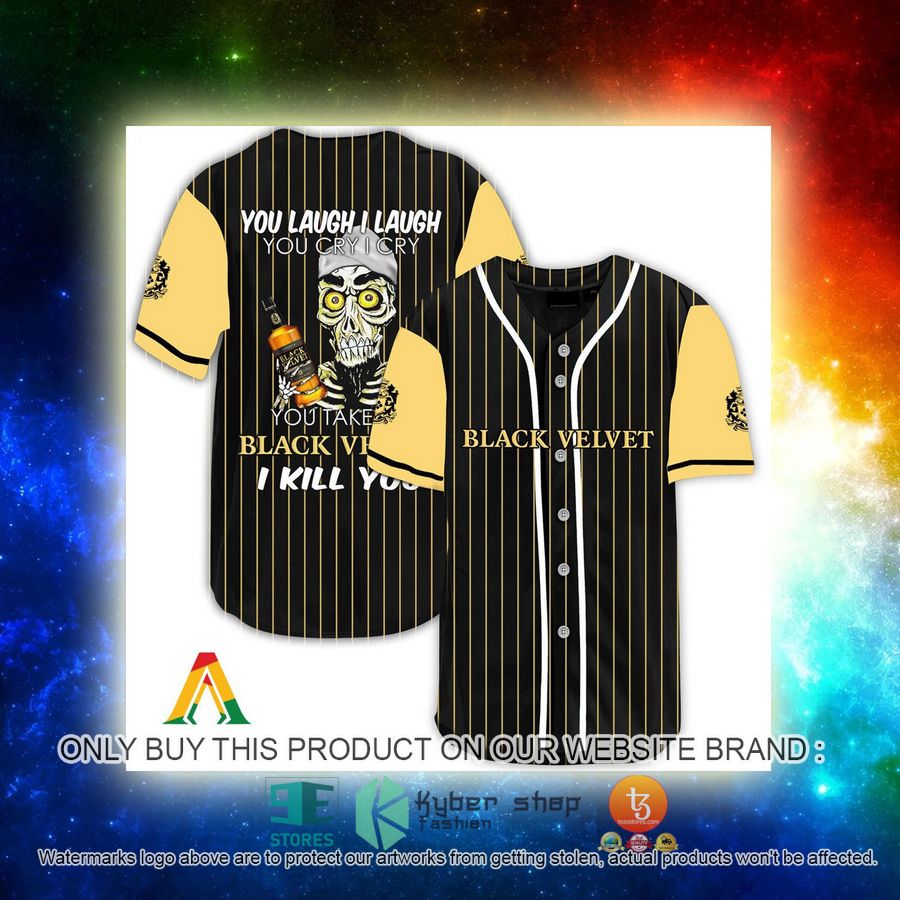 NEW Achmed the Dead Terrorist You Laugh I Laugh You Take My Black Velvet Whisky I Kill You Baseball Shirt 3 achmed the dead terrorist you laugh i laugh you take my black velvet whisky i kill you baseball jersey 3 7325