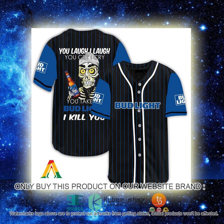 NEW Achmed the Dead Terrorist You Laugh I Laugh You Take My Bud Light I Kill You Baseball Shirt 2 achmed the dead terrorist you laugh i laugh you take my bud light i kill you baseball jersey 2 77099