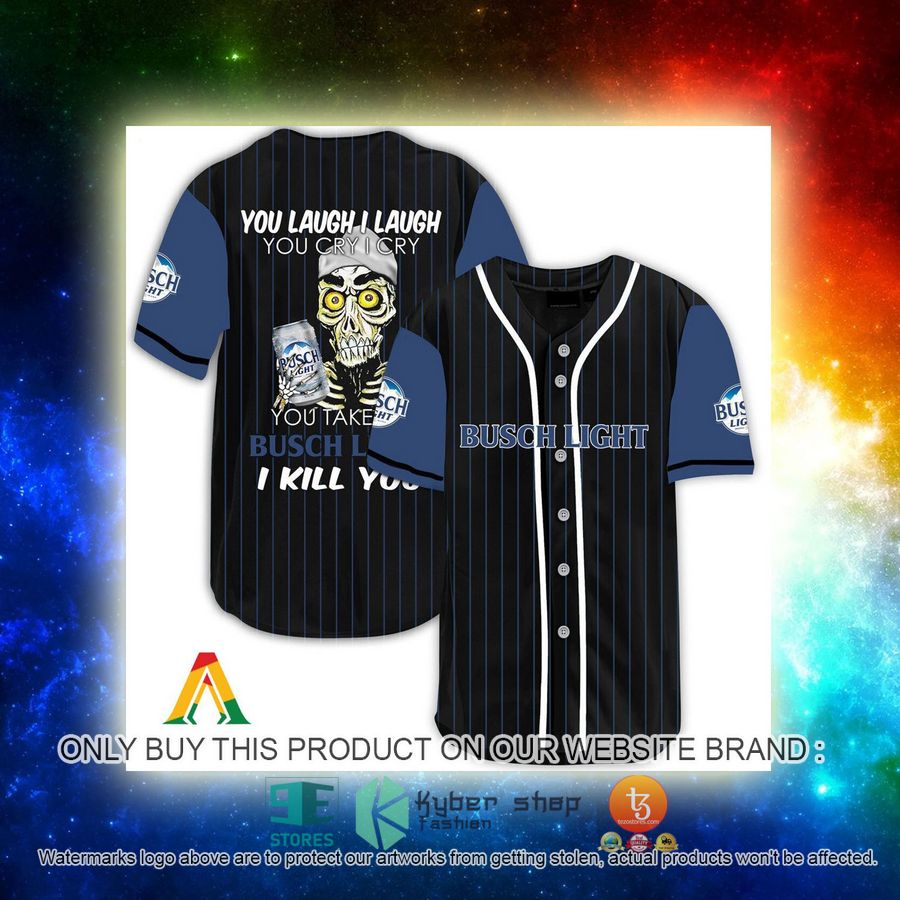 NEW Achmed the Dead Terrorist You Laugh I Laugh You Take My Busch Light I Kill You Baseball Shirt 3 achmed the dead terrorist you laugh i laugh you take my busch light i kill you baseball jersey 3 63692