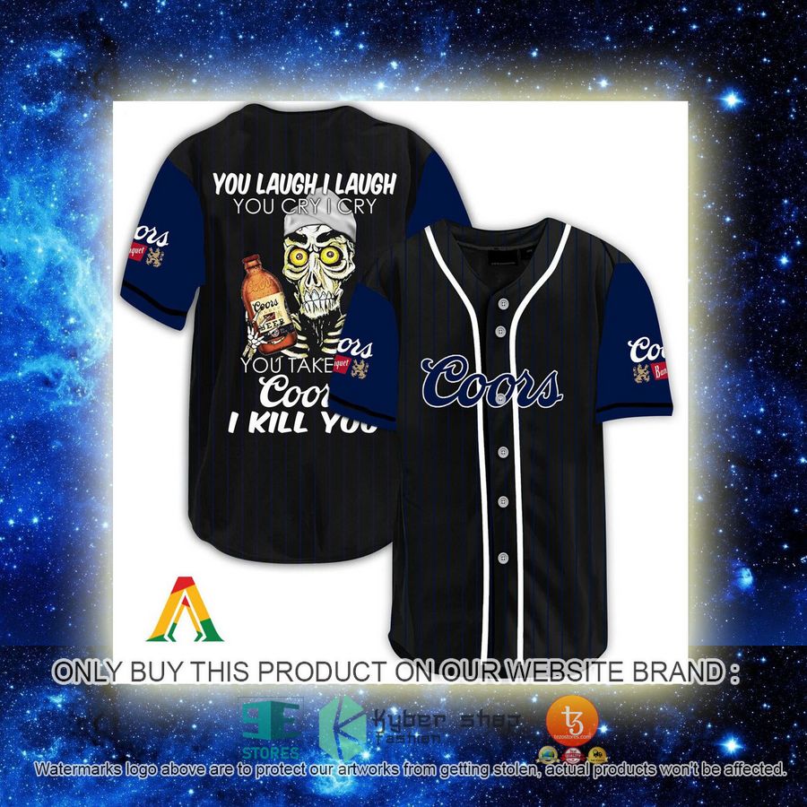 NEW Achmed the Dead Terrorist You Laugh I Laugh You Take My Coors Banquet I Kill You Baseball Shirt 2 achmed the dead terrorist you laugh i laugh you take my coors banquet i kill you baseball jersey 2 57569