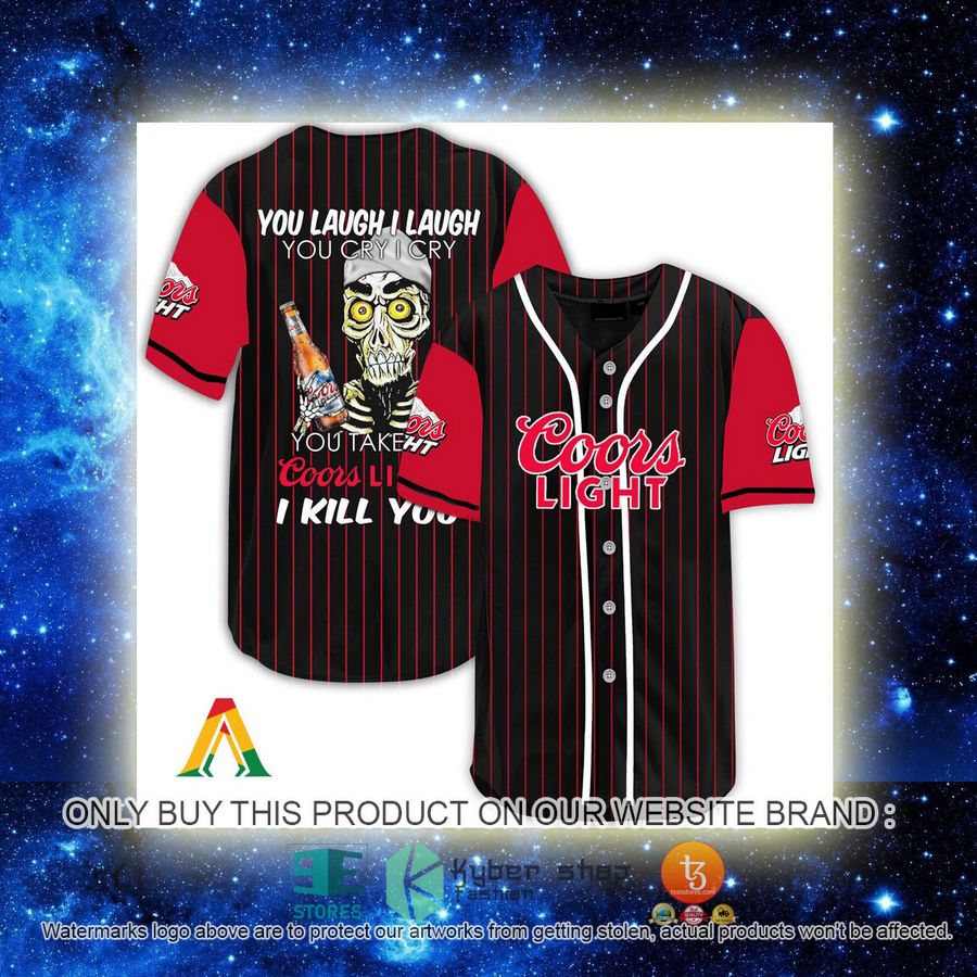 NEW Achmed the Dead Terrorist You Laugh I Laugh You Take My Coors Light I Kill You Baseball Shirt 2 achmed the dead terrorist you laugh i laugh you take my coors light i kill you baseball jersey 2 19111