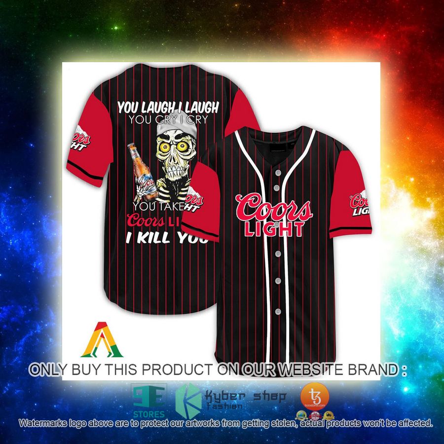 NEW Achmed the Dead Terrorist You Laugh I Laugh You Take My Coors Light I Kill You Baseball Shirt 3 achmed the dead terrorist you laugh i laugh you take my coors light i kill you baseball jersey 3 73140