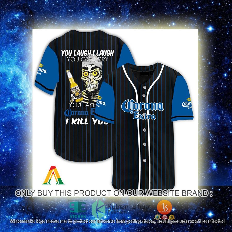 NEW Achmed the Dead Terrorist You Laugh I Laugh You Take My Corona Extra Beer I Kill You Baseball Shirt 2 achmed the dead terrorist you laugh i laugh you take my corona extra beer i kill you baseball jersey 2 93441