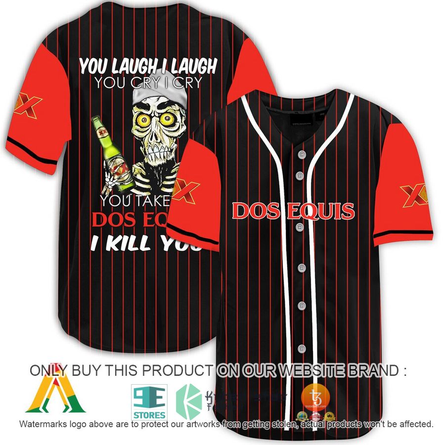 NEW Achmed the Dead Terrorist You Laugh I Laugh You Take My Dos Equis I Kill You Baseball Shirt 8 achmed the dead terrorist you laugh i laugh you take my dos equis i kill you baseball jersey 1 36575