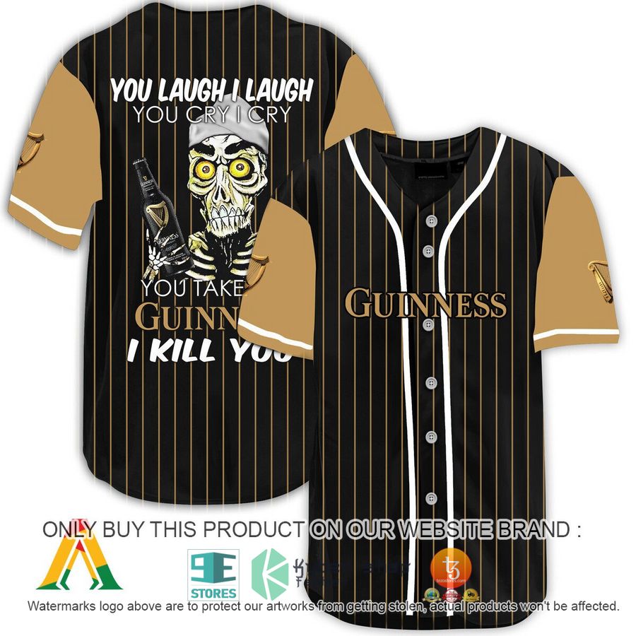 NEW Achmed the Dead Terrorist You Laugh I Laugh You Take My Guinness Beer I Kill You Baseball Shirt 9 achmed the dead terrorist you laugh i laugh you take my guinness beer i kill you baseball jersey 1 13644