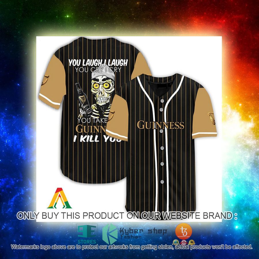 NEW Achmed the Dead Terrorist You Laugh I Laugh You Take My Guinness Beer I Kill You Baseball Shirt 3 achmed the dead terrorist you laugh i laugh you take my guinness beer i kill you baseball jersey 3 97512