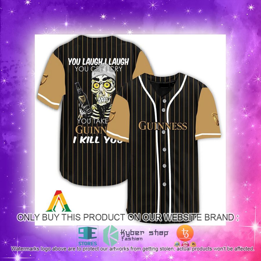 NEW Achmed the Dead Terrorist You Laugh I Laugh You Take My Guinness Beer I Kill You Baseball Shirt 4 achmed the dead terrorist you laugh i laugh you take my guinness beer i kill you baseball jersey 4 59020